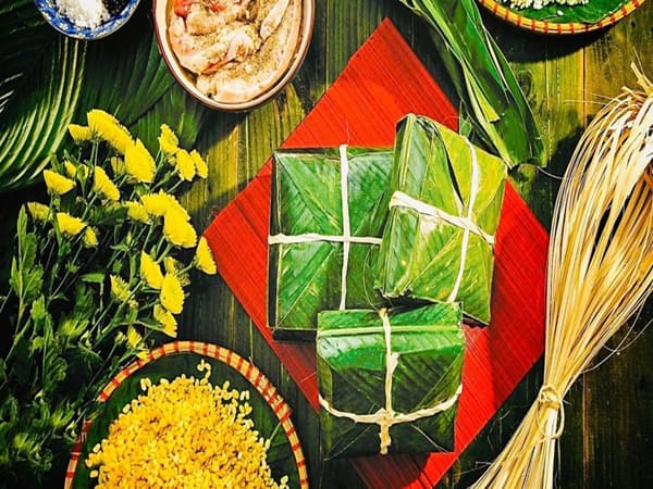 Tình huống nhìn thấy bánh chưng vuông