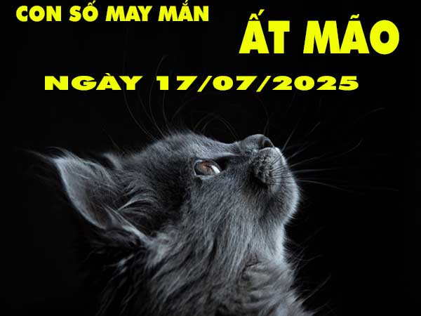 Con số may mắn tuổi Ất Mão ngày 17/7/2025 thứ 5 hôm nay