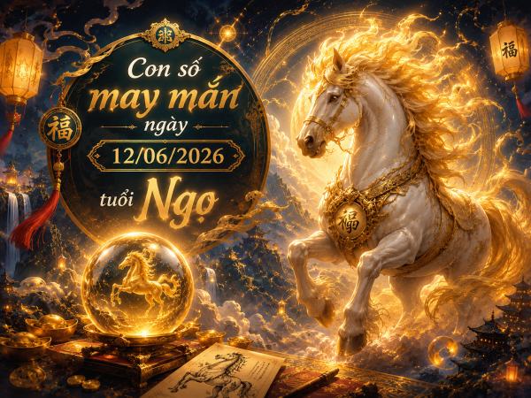 Con số may mắn hôm nay 12/6/2026 thứ 6 tuổi Ngọ